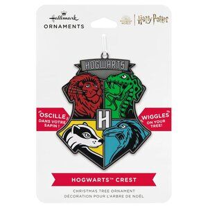 New! Harry Potter Metal & Enamel Hallmark Christmas Ornament Hogwarts Crest